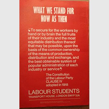 080643 Poster WHAT WE STAND FOR £25.00